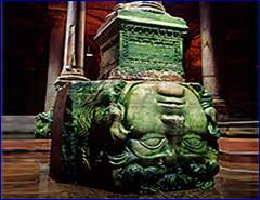 Day 2 - Column decorated with Medusa Head - Underground Cistern - Istanbul