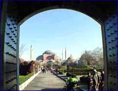 Day 2 - Saint Sophia Church from the Main Entrance of Blue Mosque