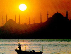 Sunset in stanbul